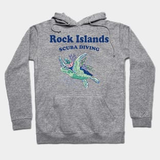 Rock Islands Scuba Diving Turtle Hoodie